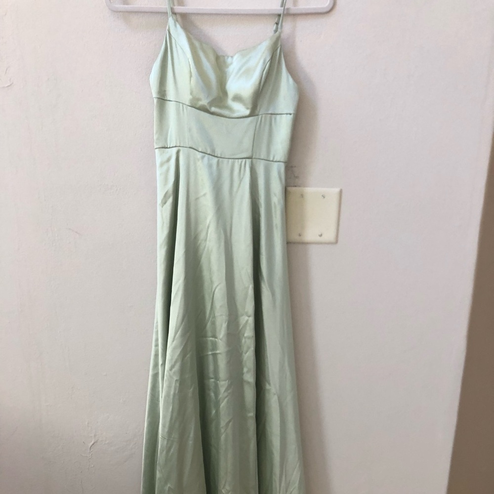 Macy's Green Strapless Gown for Prom